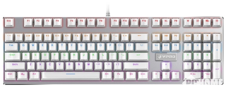 雷柏V700S冰晶版混彩背光游戏机械键盘_雷柏V700S冰晶版机械键盘评测_雷柏v500s合金版怎么样